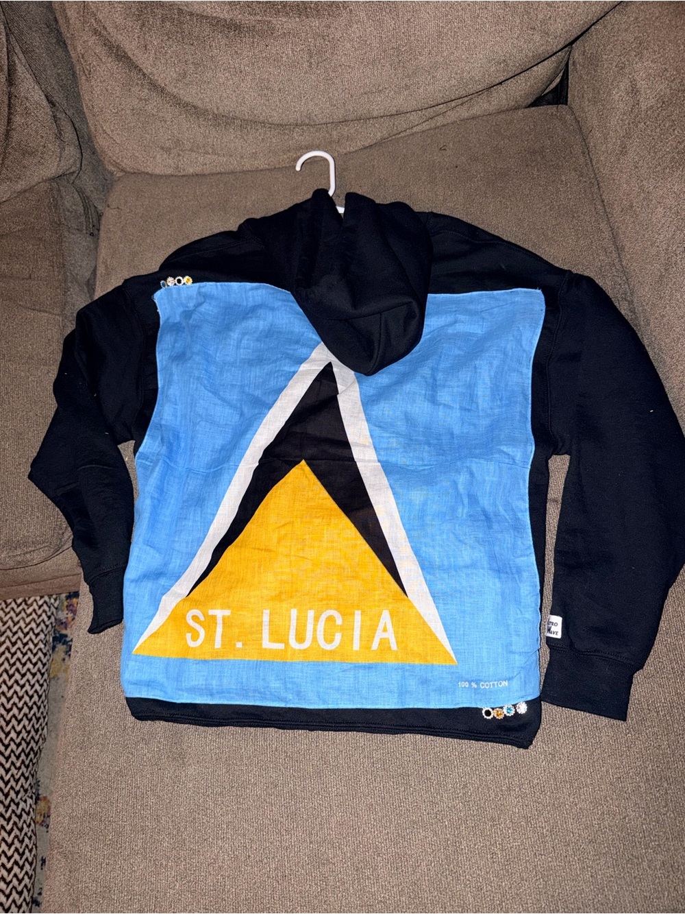 🇱🇨 St. Lucia Black Hoodie 🇱🇨